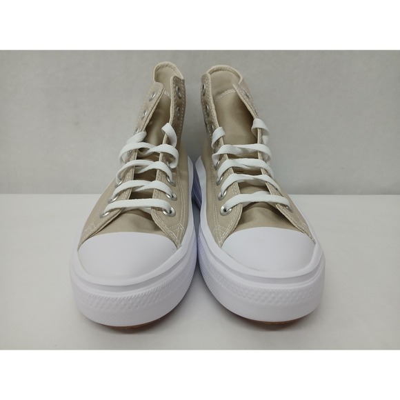 Converse Women's Chuck Taylor All Star Move Platform Sneakers A04365C Beige Sz 6 - Picture 5 of 10